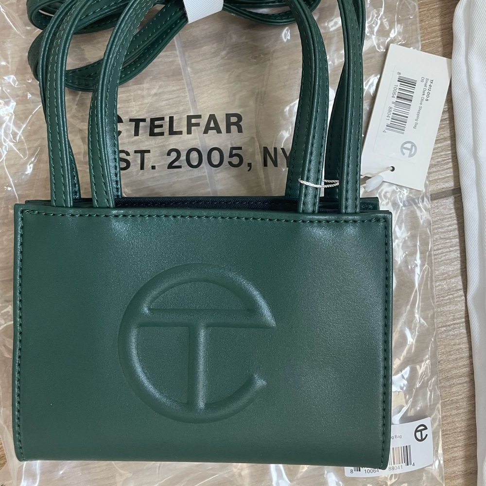 Telfar Small Shopping Bag -Dark Olive